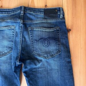 R13 Blue Relaxed Jeans with Natural Fading